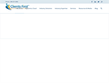 Tablet Screenshot of clientsfirst-ax.com